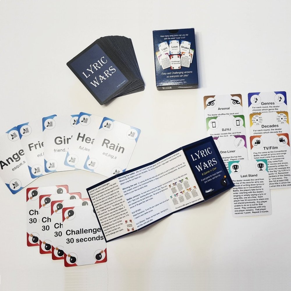 Lyric Wars: Musical Card Game For All Ages
